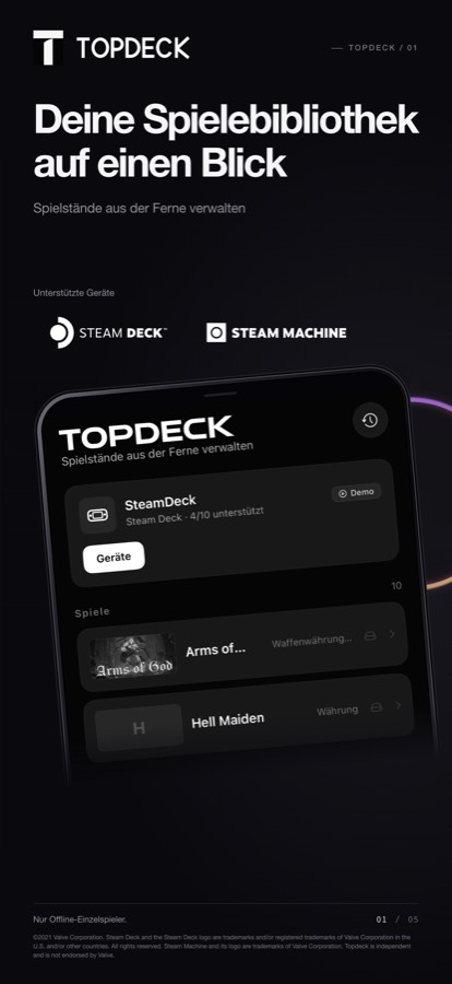 Topdeck — Normale Sprache