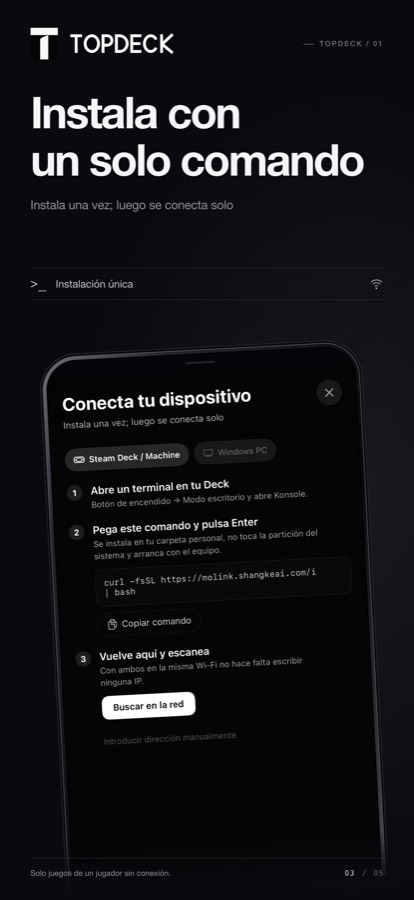 Topdeck — Respaldo primero