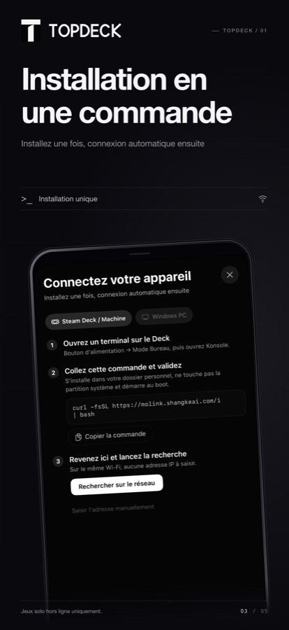 Topdeck — Copie préalable
