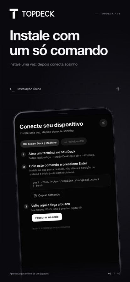 Topdeck — Backup antes