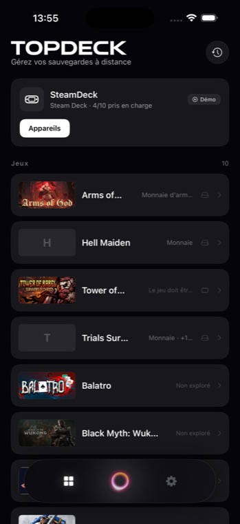Topdeck — Langage naturel